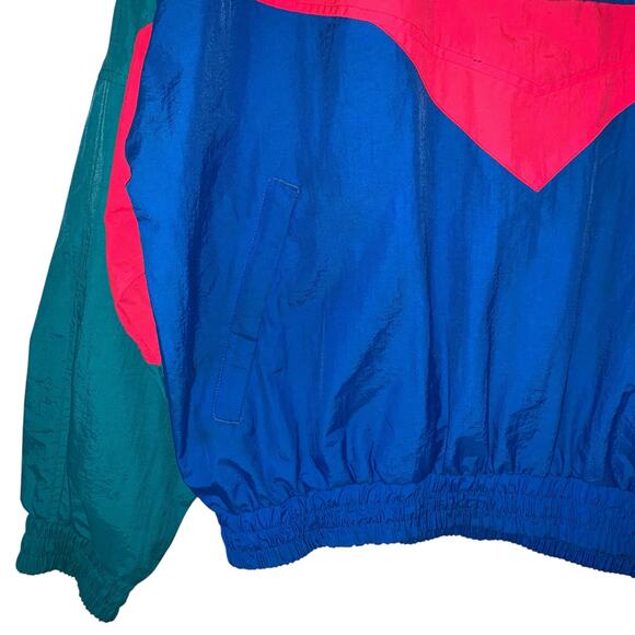 Vintage Dual Control Windbreaker 1/4 Zip Pullover Mens sz L - Picture 5 of 8